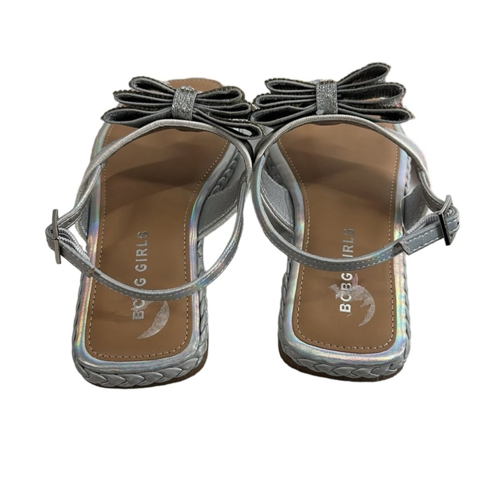 BCBG
Kids' Scarlet Sandal In Silver iridescent flower girl occasion sz 2 NWT - Picture 7 of 7
